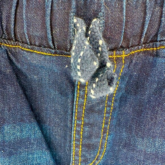 Jumping Beans Straight Fit Jeans Blue Boys Size 8 Cotton Spandex Elastic Waist - Picture 3 of 5